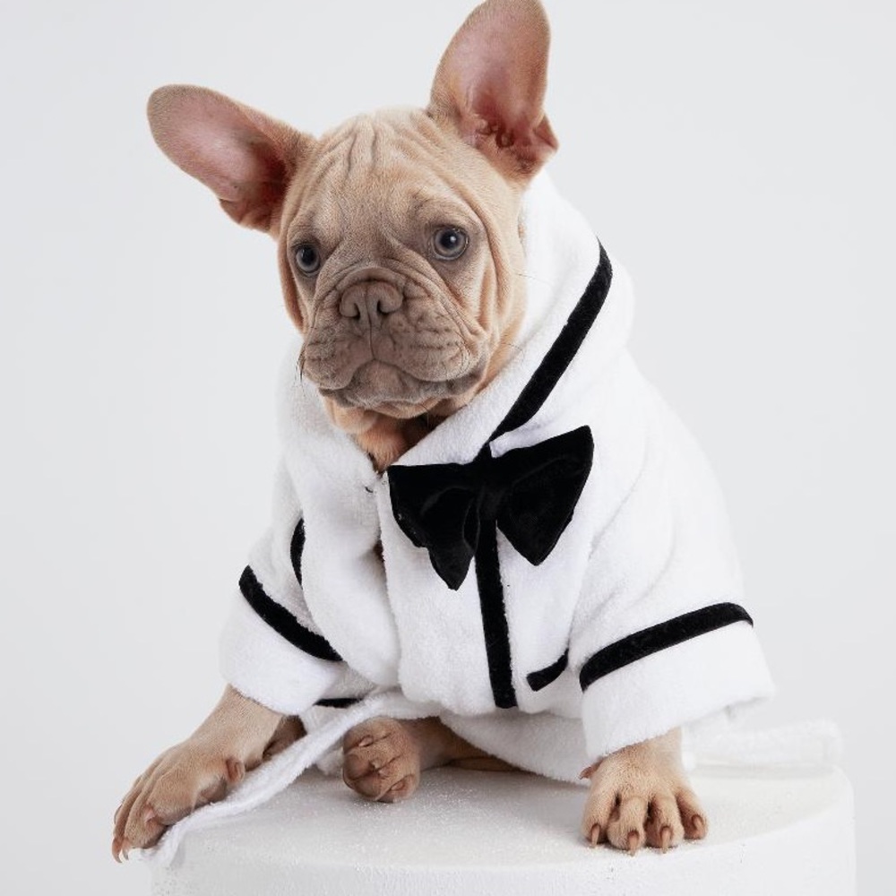 NWT Moshiqa Best Man Dog Bathrobe size S